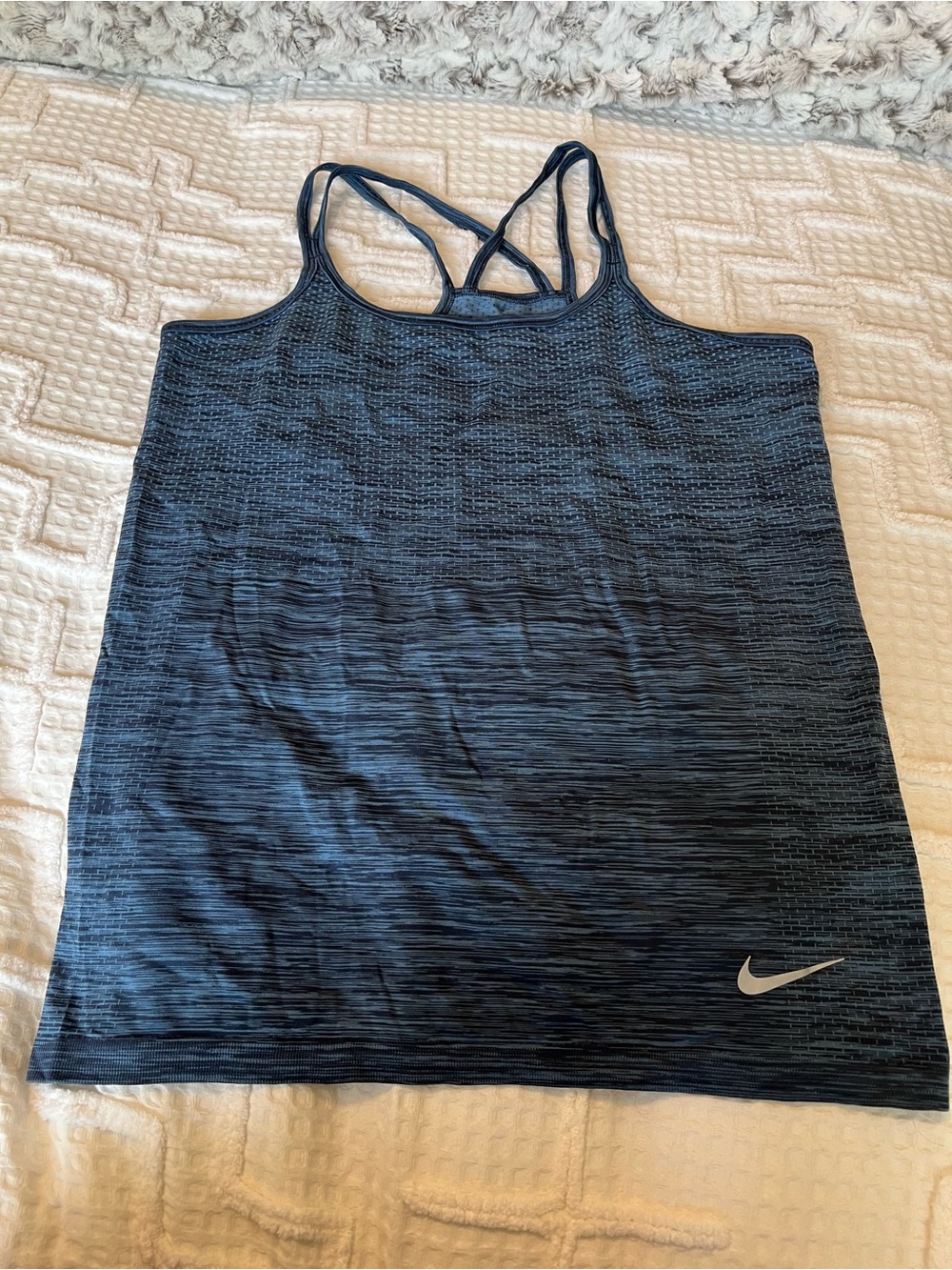 Nike Women’s Blue Dri-FIT Strappy Tank Top – Size Medium
